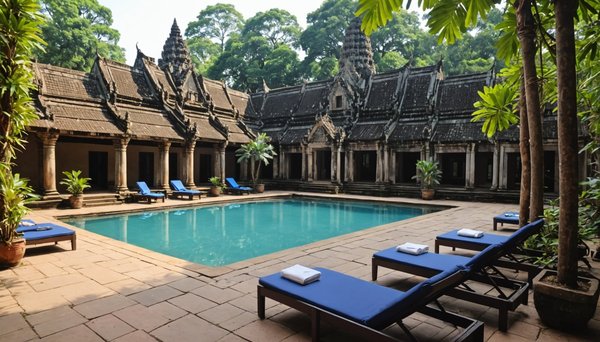 Où dormir pas cher près des temples d'angkor avec piscine ?